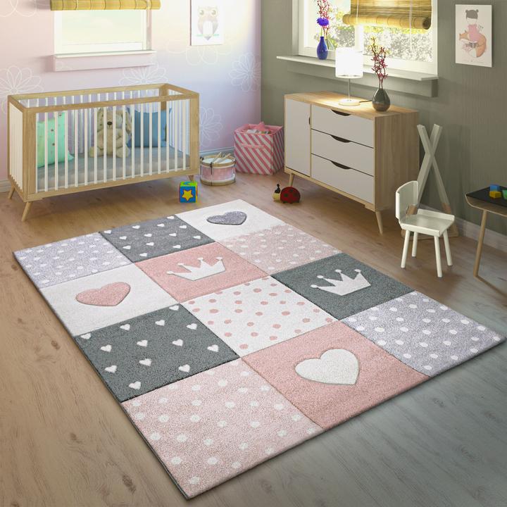 Produktbild Paco Home Krone Herz Punkte Motiv (160 x 230 cm)