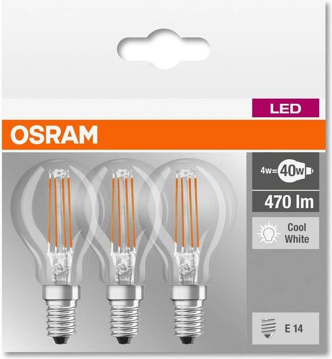 Image du produit Osram Base Classic P (E14, 470 lm, 3x)