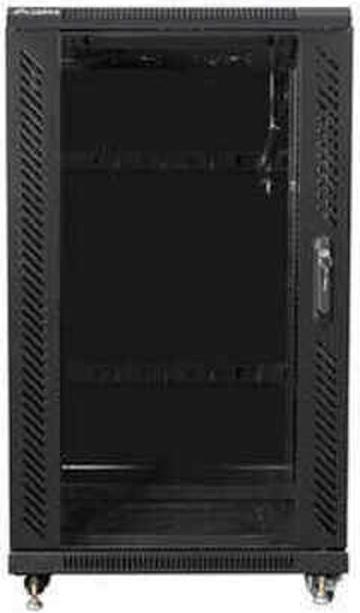 Lanberg FF01-6622-12B Rack 22U Freistehendes Gestell (22 HE, 19 Zoll Rack)