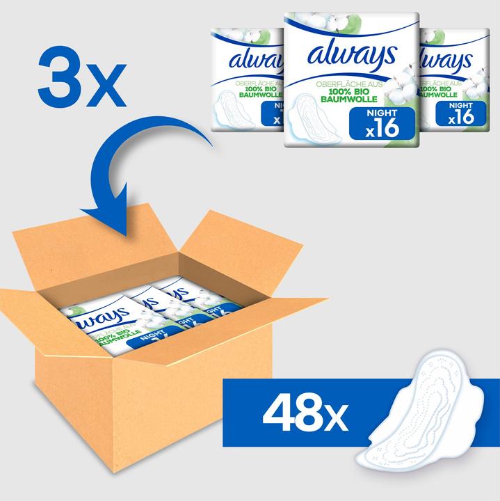 Image du produit Always Cotton Protection (48 x, Tampons sanitaires)