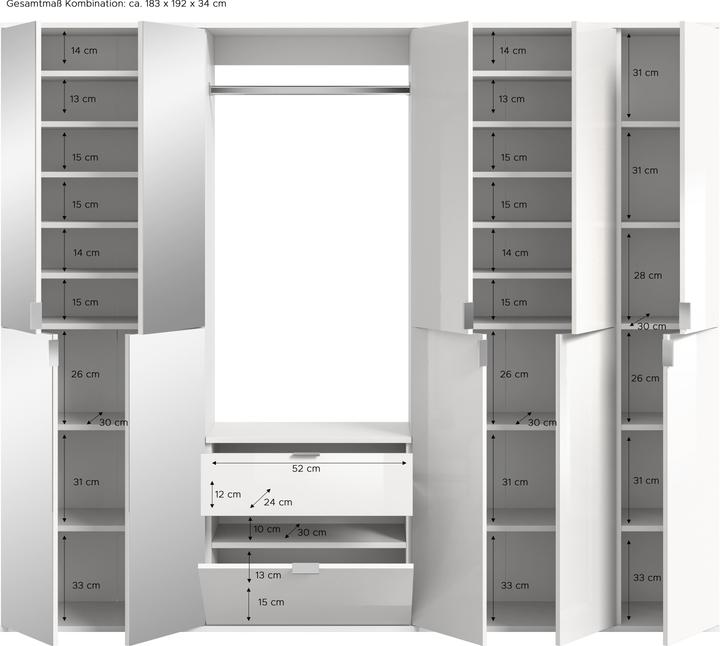 Produktbild Xonox Home Projekt X (195 x 34 x 193 cm)