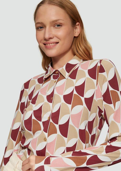 Produktbild S.Oliver T-Shirt Jersey-Bluse mit All-over-Print (38)