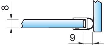 Pauli+Sohn Shower door seals 90°