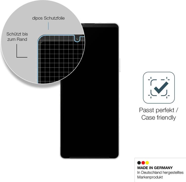 Immagine prodotto Dipos Anti-Shock Pellicola Protettiva opaco (1 Pezzo/i, Sony Xperia 10 VI)