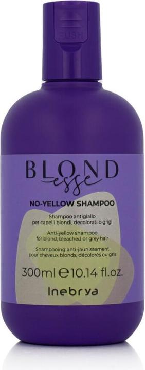 Actual product image Inebrya ONDESSE No-Yellow Shampoo (ond.eached or grey hair ) - Anti-yellow reflection shampoo - (300 ml, Liquid shampoo)
