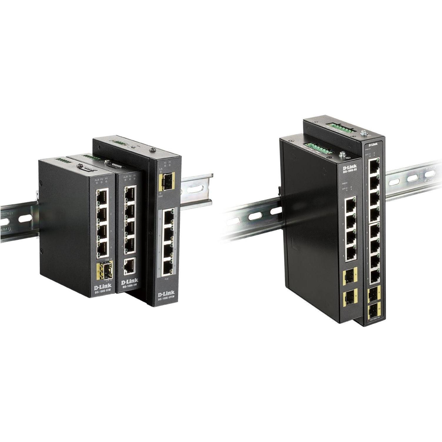 Thumbnail - D-Link DIS 100G-6S (6 Ports), Netzwerk Switch, Schwarz