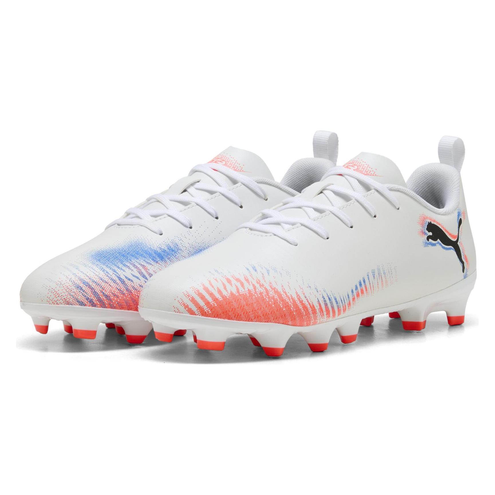 Puma, Jungen, Fussballschuhe, Future 8 Play Fg/Ag Jr (34), Weiss, Schwarz