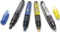 Actual product image Pentel Paint marker PAINT MARKER MMP20, case of 4, assorted (Blue, Yellow, Black, White, 4 mm, 4 x)