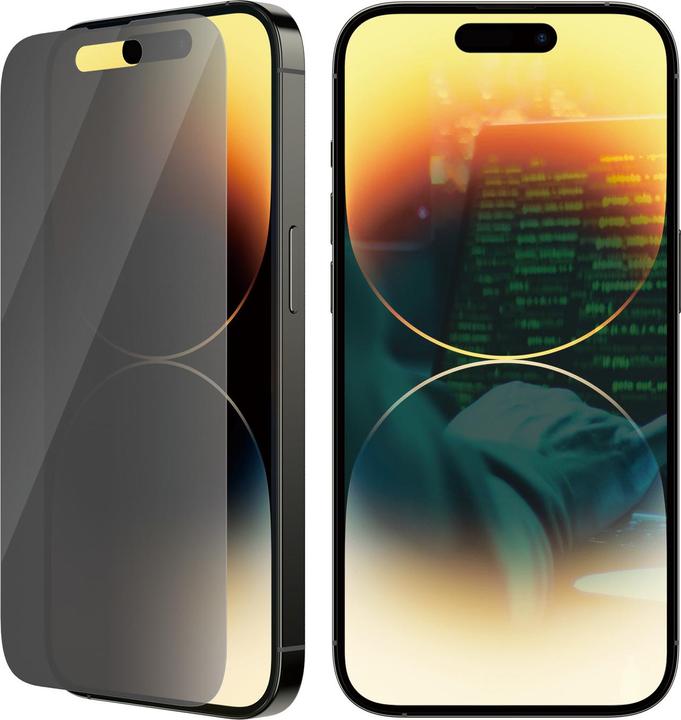 Actual product image PanzerGlass Classic Fit Privacy (1 Piece, Apple iPhone 14 Pro)