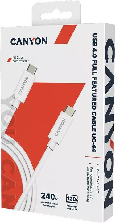 Immagine prodotto Canyon Cavo UC-44 da USB-C a USB-C (1 m, USB 4.0, 240 W)