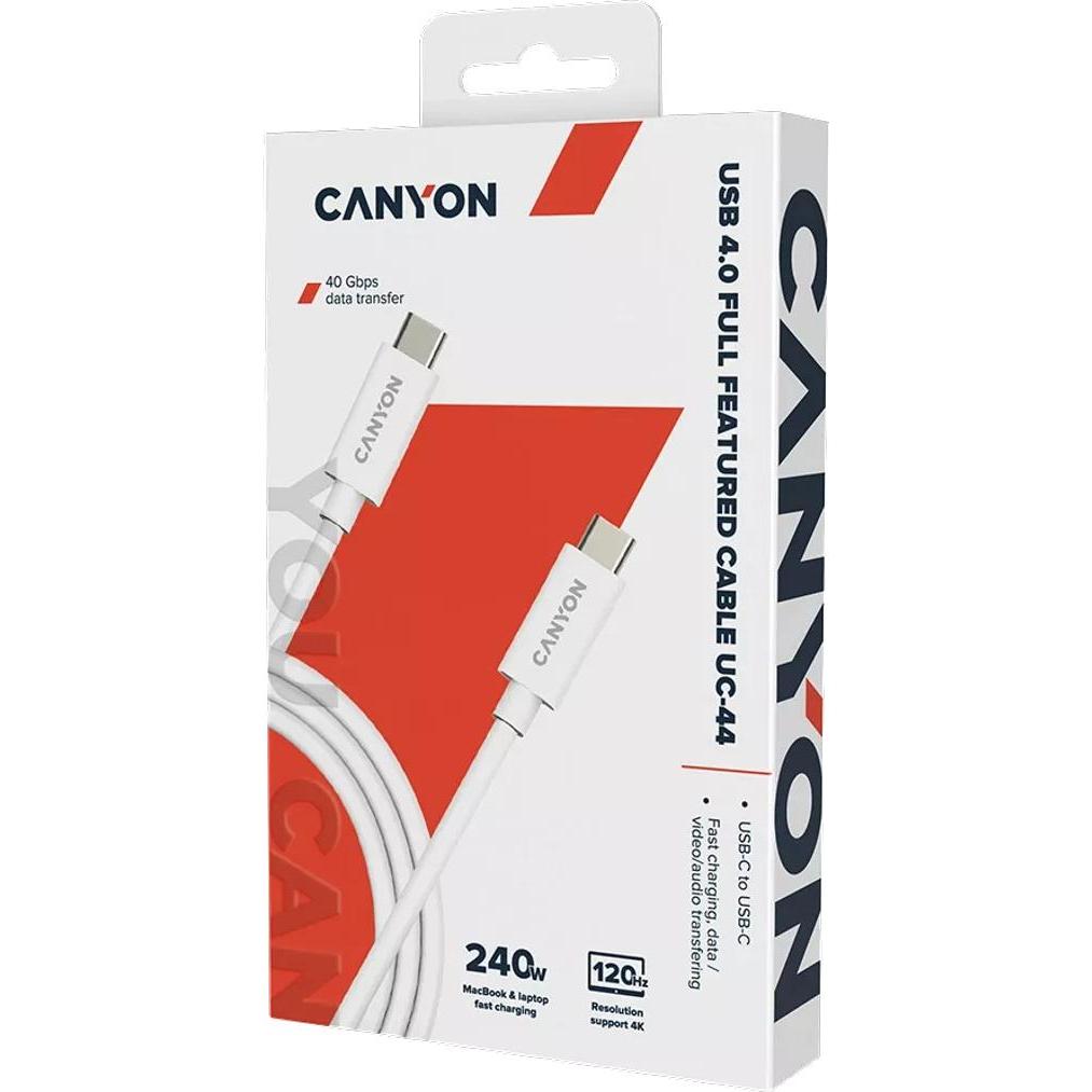 Thumbnail - Canyon Kabel UC-44 USB-C auf USB-C (1 m, USB 4.0), USB Kabel