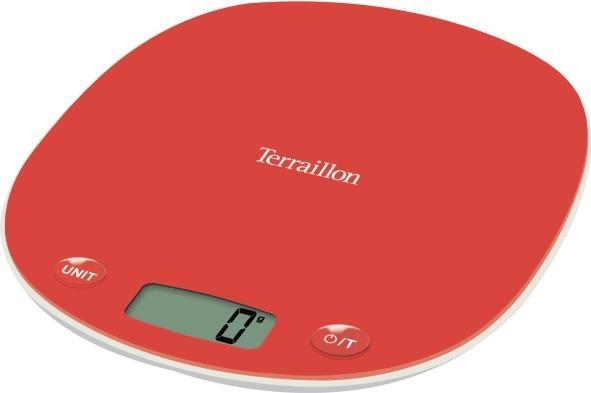 Terraillon Bilance da cucina Macaron + Re-cycle rosso papavero