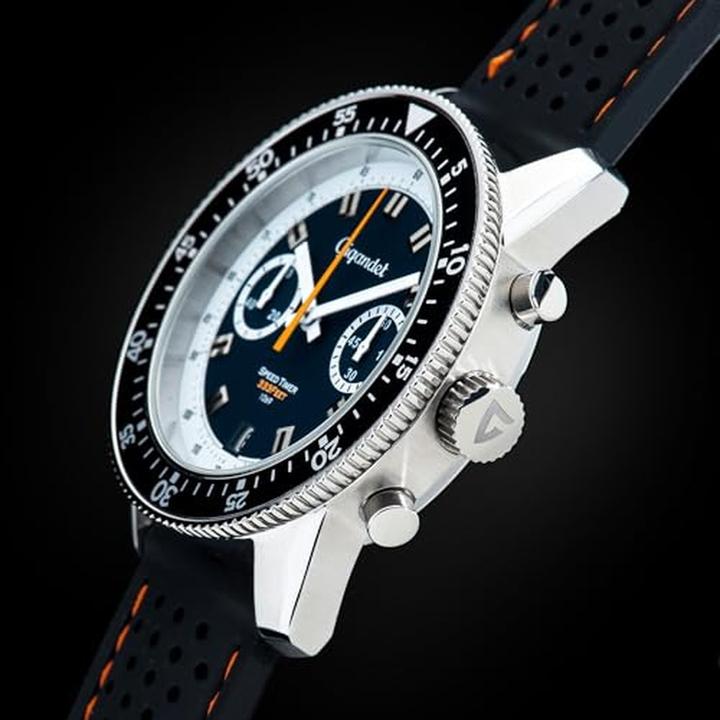 Image du produit Gigandet Chronographe sport vintage avec tachymètre et verre minéral résistant (Montre de sport, Montre analogique, Chronographe)