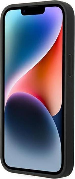 Produktbild BMW Etui BMHCP14M22PTDK iPhone 14 Plus 6,7" czarny/black Leather Stamp Tricolor (Apple iPhone 14 Plus)