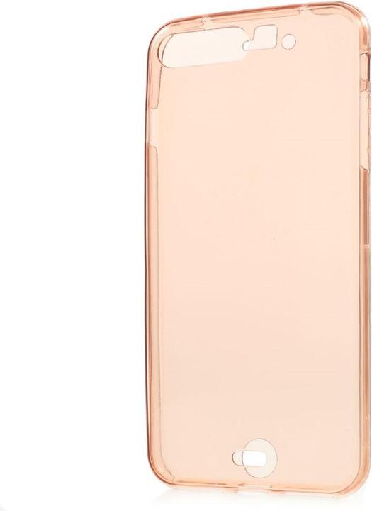 Produktbild König Design Apple iPhone 8 Plus Full Body 360 Silikon Schutzhülle Handyhülle Case Hülle Pink (Apple iPhone 8 Plus)