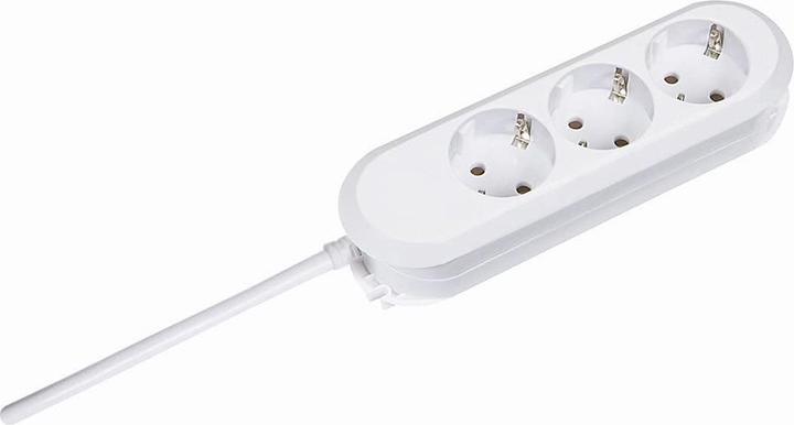 Actual product image Bachmann SMART power strip 3-fold white 5.0 m 387.272 SMART 3xSchutzkontakt white power, without switch, Zu (3 x, CEE 7/3, 5 m)