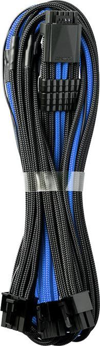 Produktbild CableMod C-Series PRO ModMesh 12VHPWR auf 3x PCI-e Kabel für Corsair - 60cm, schwarz/blau (60 cm)
