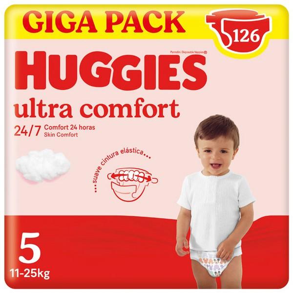 Actual product image Huggies Ultra Comfort (Monthly box, 126 pcs.)