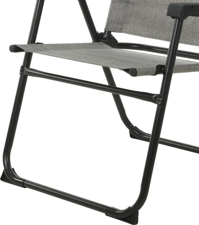 Actual product image Inda-Exclusiv Aluminium camping chair Folding chair Fishing chair Garden chair Grey mottled