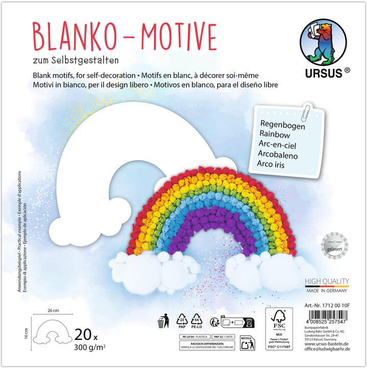 Actual product image Ursus Blanko Fotokarton-Motive (300 g/m², 20x)