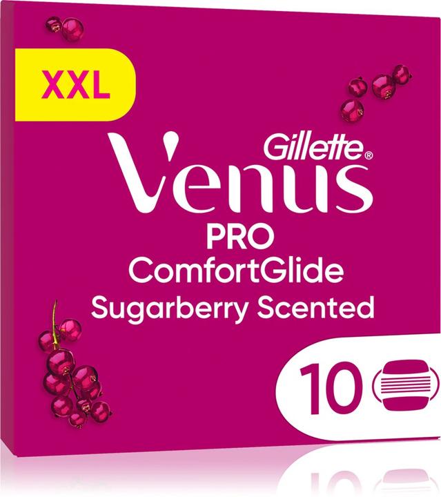Gillette Venus Pro Comfortglide Sugarberry Replacement Blades (10x)