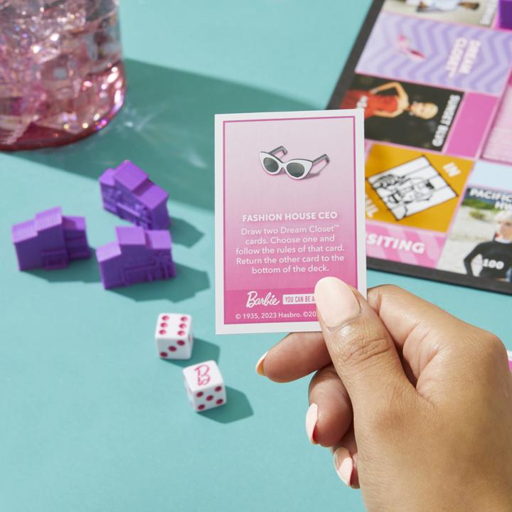 Actual product image Hasbro Gaming Monopoly Barbie Edition (Italian)