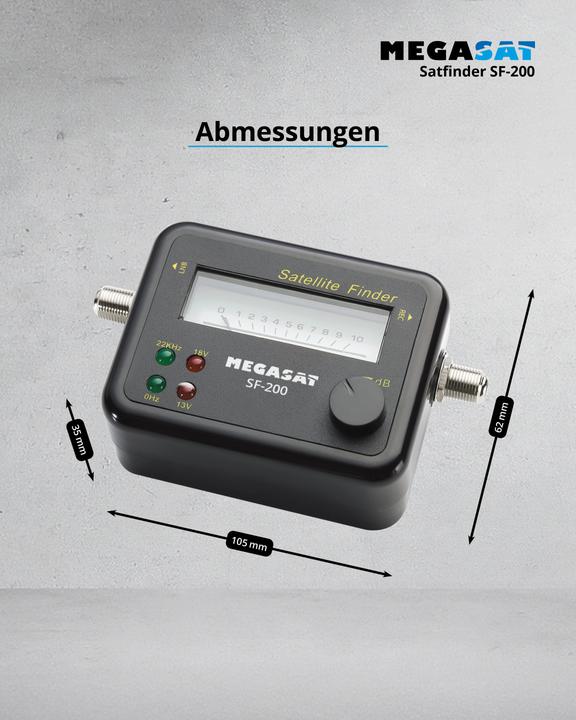 Productafbeelding Megasat Satfinder SF 200 (DVB-S / -S2)