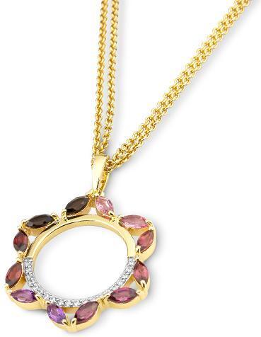 Image du produit Breuning PENDENTIF - AMETH./RO.TURM./BRILL. 0,13 Ct. H/si (585, Or)