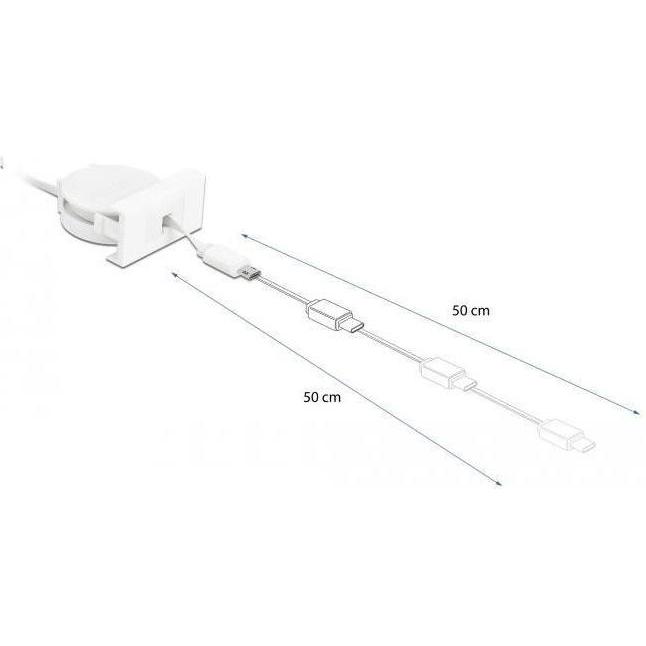 Thumbnail - Delock Easy 45 USB-Kabel (0.50 m, USB 2.0), USB Kabel