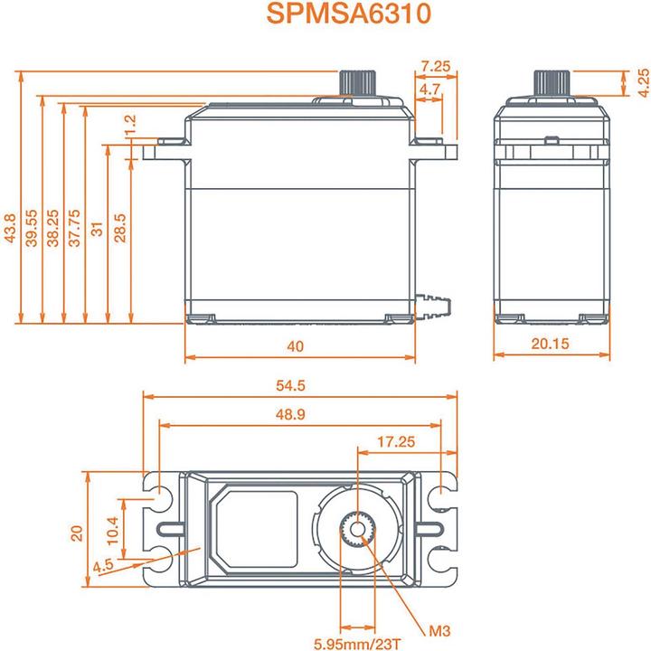 Produktbild Spektrum Servo A6310 Ultra Torque High Speed Metal BL HV