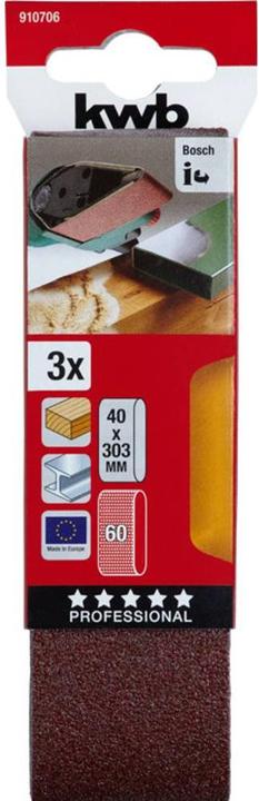 Image du produit kwb Bande abrasive 40X303 K 60 (60)