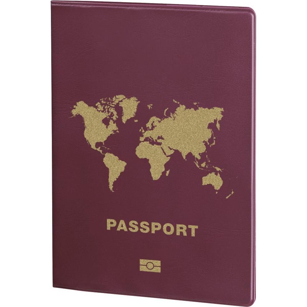 Hama, Reisezubehör, Reisepass-Datenschutzhülle International, RFID, Bordeaux, Rot, (Reisepasshülle)