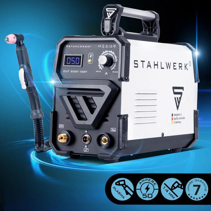 Actual product image Stahlwerk Plasma cutter CUT 50 ST IGBT with 50 amps, up to 14mm cutting capacity