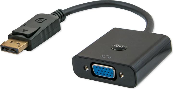 Actual product image Savio CL-90 Video Cable Adapter DisplayPort VGA (D-Sub) (VGA, 20 cm)