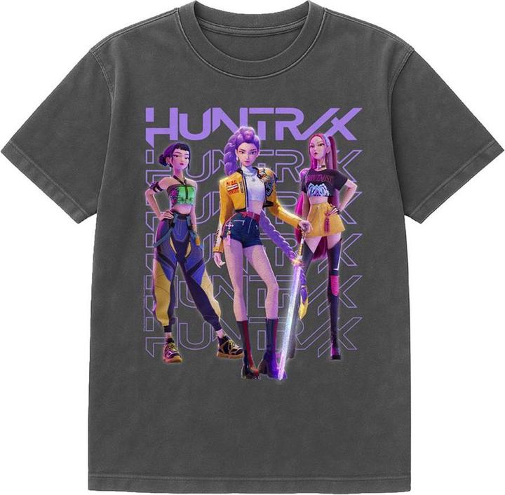 Image du produit K-Pop Demon Hunters - T-shirt motif Huntr/X style Pose de groupe - Adulte (S)