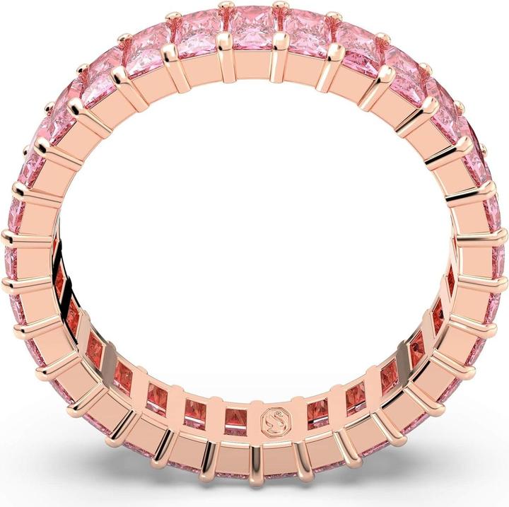 Produktbild Swarovski Matrix Ring Baguette Schliff Rosa Roségold (55)