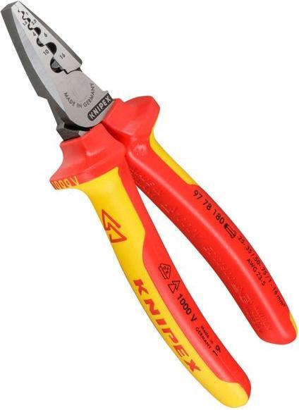 Produktbild Knipex Crimpzange für Aderendhülsen (180 mm)