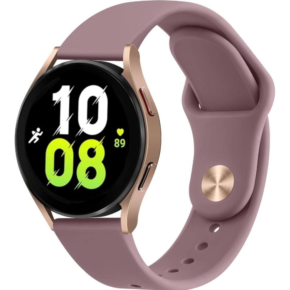 Screenguard Silicone Strap Sportarmband (Silikon, Galaxy Watch 5 (40mm)), Uhrenarmband, Violett