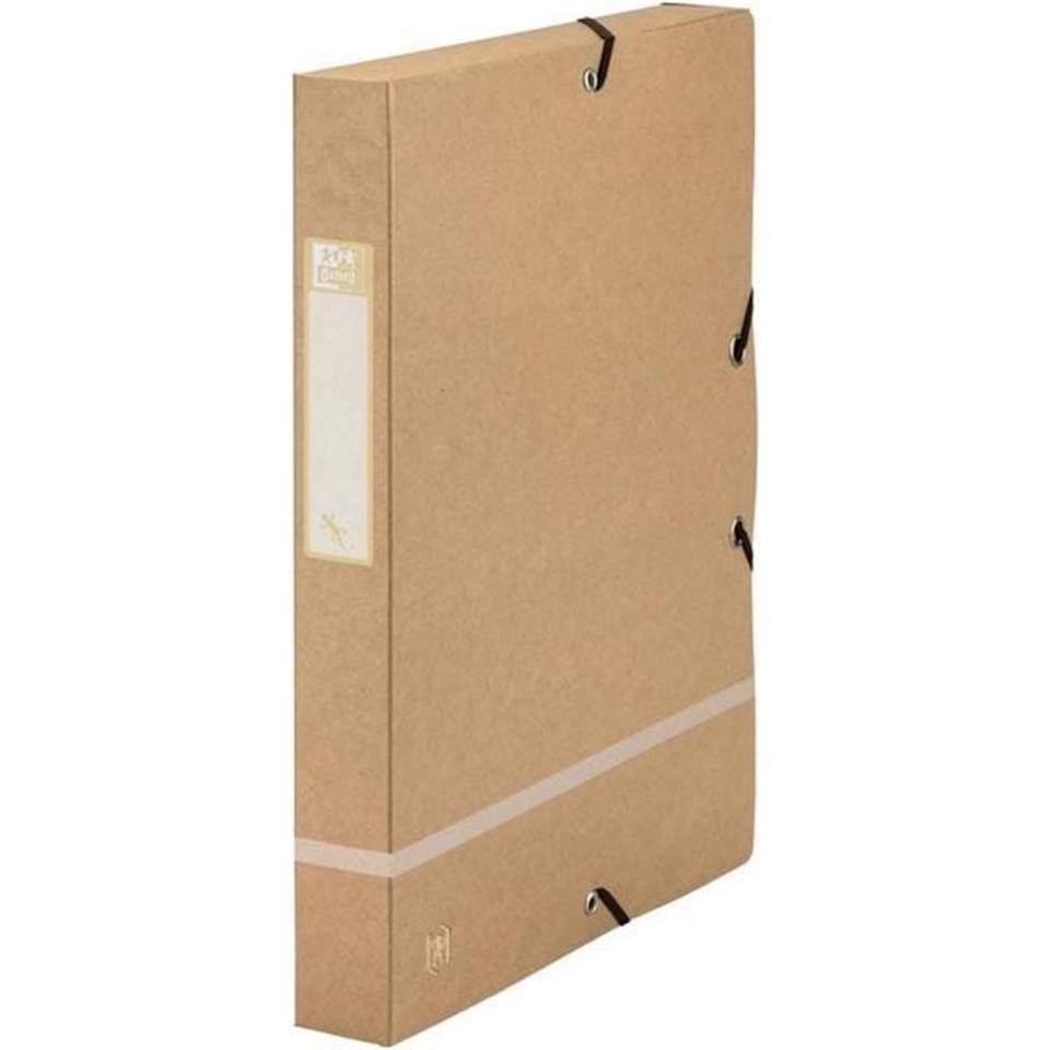 Elba, Ordner, Sammelbox Touareg, DIN A4, Füllhöhe: 35 mm, beige aus Hartkarton, aufgedrucktes Inhaltsschild, mit S (A4, ...