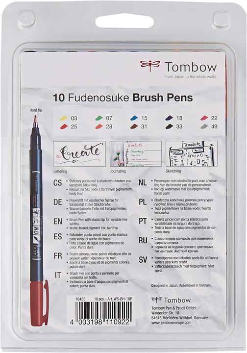 Produktbild Tombow Fudenosuke (Mehrfarbig, 10 x)