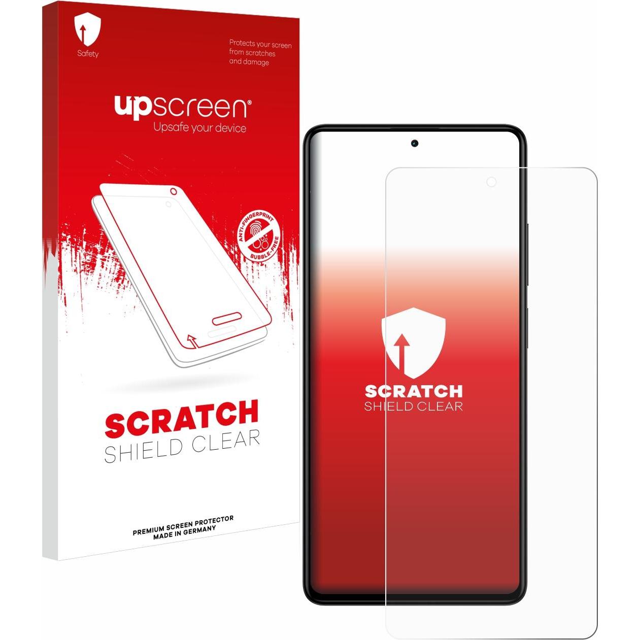 upscreen Scratch Shield Displayschutz (1 Stück, Xiaomi Redmi Note 12 Pro+), Smartphone Schutzfolie, Transparent