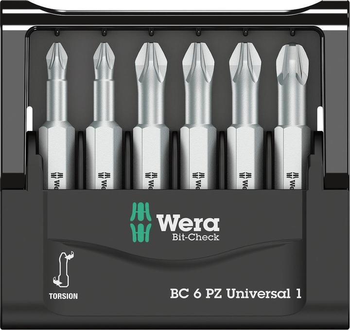 Produktbild Wera Bit-Check 6 PZ Universal 1 (Kreuz Pozidriv PZ)
