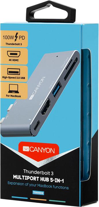Immagine prodotto Canyon Docking Station DS-5B (Thunderbolt, 5 porte)