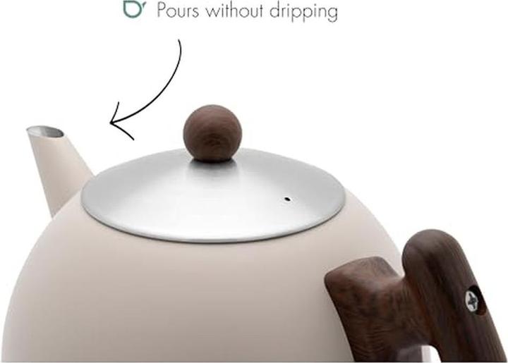 Actual product image Bredemeijer Bella Ronde teapot 1.2l beige brown 101016 (1.20 l)