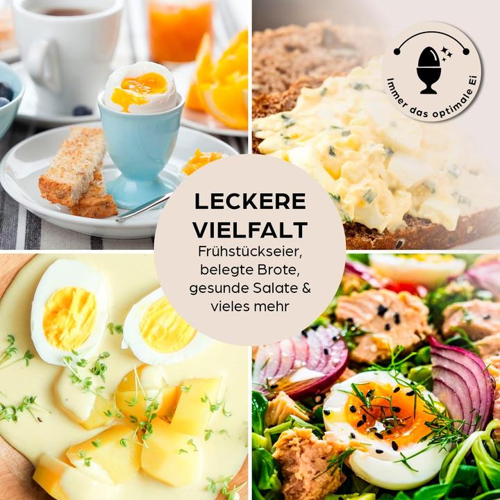 Image du produit Gourmetmaxx Eierkocher mit Eierstecher im Messbecher