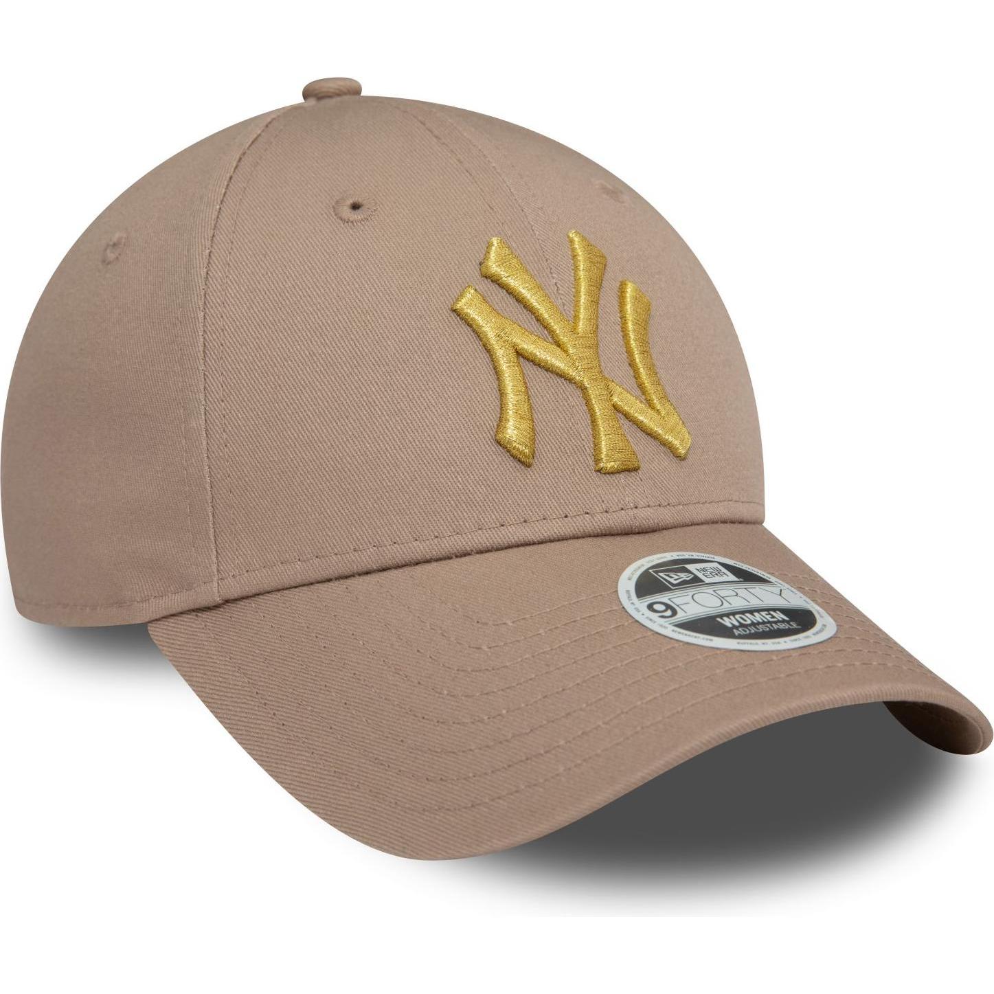 New Era, Damen, Cap, 9Forty Metallic New York Yankees Ash, Braun