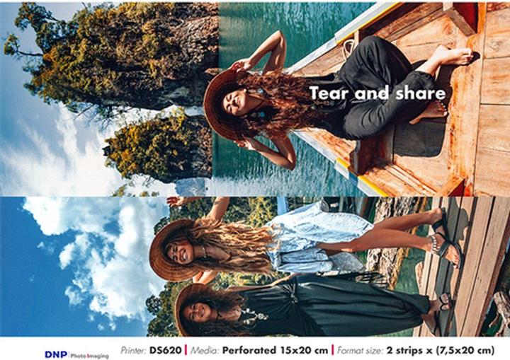 Actual product image DNP Perforated Photo Paper Rolls (15 x 20 cm, 2 x)