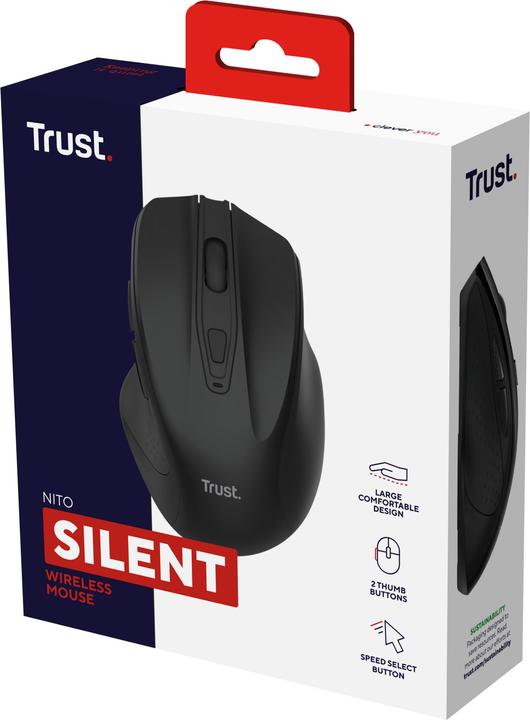 Produktbild Trust Nito Silent Wireless Mouse - Bl (Kabellos)