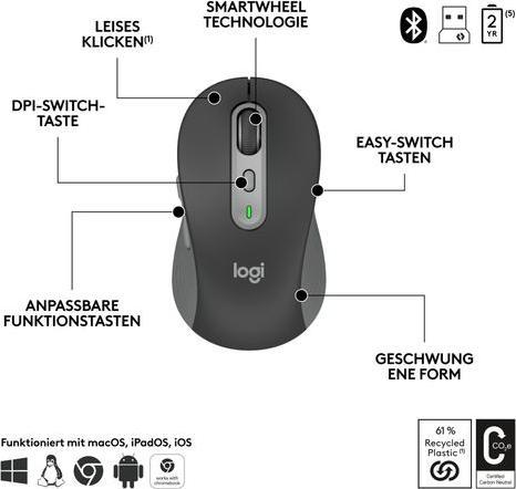 Produktbild Logitech Signature Slim Combo MK950 (CH, Kabellos)
