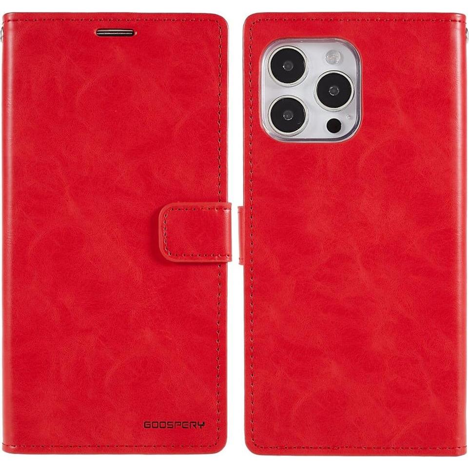 Mercury iPhone 14 Pro Max - Blue Moon Etui Hülle rot (Apple iPhone 14 Pro Max), Smartphone Hülle, Rot